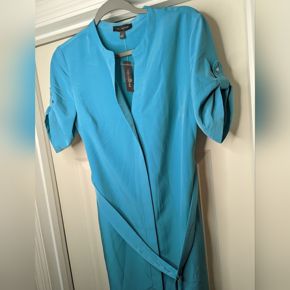 The limited blue sheath dress size 4 NWT - Picture 3 of 9